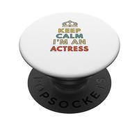 mantieni la calma sono un'attrice PopSockets PopGrip Adesivo