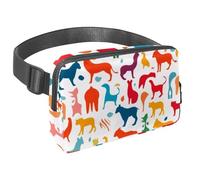 Mantieni le mani libere e alla moda con il nostro marsupio da viaggio per uomini e donne, una borsa a tracolla per corsa, passeggiate, escursionismo e ciclismo, silhouette colorata con animali,