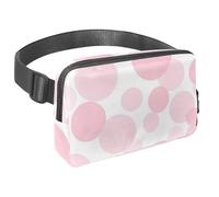 Mantieni le mani libere nelle tue avventure, marsupio da viaggio per uomini e donne, borsa a tracolla ideale per corsa e ciclismo, geometrico circolare blu, Multicolore#04, 1.5x9.0x5.9in/4x23x15cm