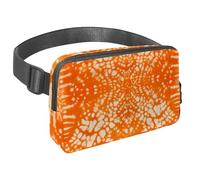 Mantieni le mani libere nelle tue avventure, marsupio da viaggio per uomini e donne, borsa a tracolla ideale per corsa e ciclismo, arancione tie dye, Multicolore#07, 1.5x9.0x5.9in/4x23x15cm