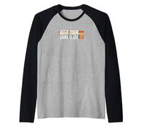 Mantieni le tue monete Chiudi portafoglio privato sicuro cripto bitcoin Maglia con Maniche Raglan