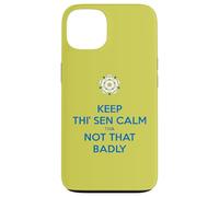 Mantieni Thi Sen calmo che non così male Yorkshire Dialect Blue Custodia per iPhone 13