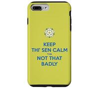 Mantieni Thi Sen calmo che non così male Yorkshire Dialect Blue Custodia per iPhone 7 Plus/8 Plus