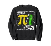 Mantienilo Reale Pensa a Rational Pi Math Graphic Felpa