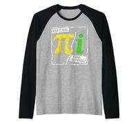 Mantienilo Reale Pensa a Rational Pi Math Graphic Maglia con Maniche Raglan