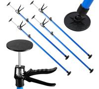 Mantigositeen Supporto da soffitto 115 - 290 cm, set di 4 supporti di montaggio regolabili in altezza, con testa girevole e base antiscivolo, aiuto per il montaggio di cartongesso e lastre di