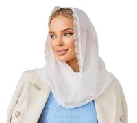 Mantilla in pizzo traspirante sciarpa scialle leggera copertura per la testa per le donne preghiera messa e uso quotidiano sciarpa in pizzo
