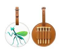 Mantis - Borsa portaoggetti per tee da golf, facile da trasportare e più efficiente per giocare a golf, colore: Marrone