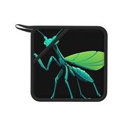 Mantis Glow-in-Dark - Tappetino isolante quadrato resistente al calore, 18 cm, adatto per cucinare, cuocere al forno, pentole calde, ecc.