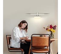 MantoLite Dimmerabile LED Lampade da Parete,42cm 6W Applique Illuminazione per Interni IP44 4000K Bagno Luci Pareti da Specchio Cromo con Testa Della Lampada Girevole Luci Lettura Faretti da Muro