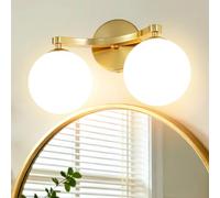 MantoLite Lampada da parete per toletta Lampada da Parete Moderna LED Lampada da parete a doppia lampadina,Lampada da lettura (Lampadine G9*2 incluse)