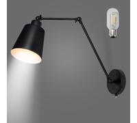 MantoLite Lampade da Parete Braccio Oscillante con Interruttore 60CM Lampada da