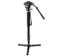 Mantona 19879 Video-Einbein-Stativ Dolomit Mono mit Video Neiger für stabilisiertes Filmen