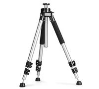 Mantona Basic Fortis 161S - Treppiede per fotocamera a tre zampe in alluminio molto stabile senza testa sferica, altezza da 35 a 161 cm, portata 10 kg, peso 3,02 kg, stabile e funzionale, con custodia
