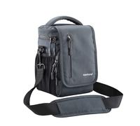 Mantona Drohnentasche (Außenmaße 175 x 230 x 140 mm, Innenmaße 150 x 210 x 95 mm, inkl. Schulter und Hüftgurt, geeignet für DJI Mavic Pro, Mavic Pro Platinum, Mavic Air) grau, 21218, Schwarz