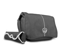 Mantona Cool Bag - Borsa per fotocamera SLR, colore: Nero/Bianco