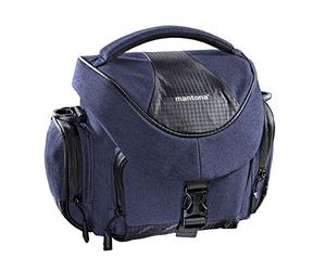 Mantona Custodia Premium per fotocamera, blu