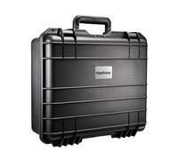 Mantona Outdoor Fotokoffer per fotocamera DSLR, GoPro Action Cam / attrezzatura fotografica (taglia M+, impermeabile, antiurto, antipolvere) nero