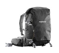 Mantona ElementsPro 30 Outdoor Rucksack (inkl. abnehmbarem Hüftgurt und Regenhülle, geeignet für DSLR- oder Systemkameraausrüstung) schwarz, 480mm, 20586