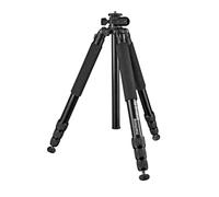 Mantona Kodiak XL - Treppiede per foto in alluminio, portata fino a 18 kg, regolabile in altezza fino a 180 cm, tripod con colonna centrale di 180°, treppiede stabile con accessori versatili