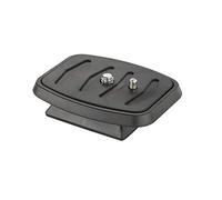 Mantona Piastra a sgancio rapido per treppiede Travel Pro II - piastra a sgancio rapido per fotocamera, 65x52x15 mm, attacco per fotocamera da 1/4 di pollice
