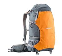 Mantona Zaino outdoor professionale ElementsPro 40 per fotocamera DSLR o CSC arancione (incl. parapioggia)
