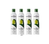 Mantova Olio Extra Vergine d'Oliva Spray, 200ml, 100% Italiano, Set di 4 Bottiglie,+ portachiavi italy shop service