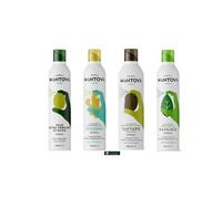 Mantova Set di olio Spray Aromatizzati, Olio Extra Vergine d'Oliva, Zenzero, Tartufo, Basilico, 4x200ml, Made in Italia