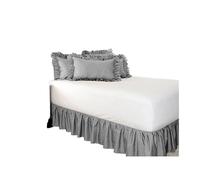 Mantovana Giroletto Matrimoniale,Vestiletto Gonna da letto bianca avvolgente elastica for letto senza superficie del letto Gonne da letto singole/matrimoniali/queen/king size 40 cm Uso domestico in ho