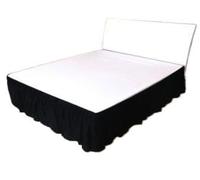 Mantovana Giroletto Matrimoniale,Vestiletto Gonna da letto Copriletto in tessuto spazzolato senza superficie del letto Copriletto con fascia elastica for letto king size queen size Copriletto da 40 cm