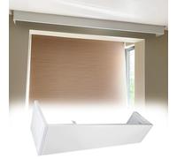 Mantovana in alluminio extra lunga da 4,2 m per montaggio a soffitto/parete, non richiede binario per rullo e bli veneziano e soluzione decorativa per la casa Slish