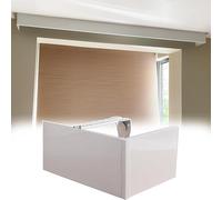 Mantovana in alluminio extra lunga per tende a rullo e veneziane, montaggio a soffitto/parete, elegante decorazione moderna, 9 m / 29.5ft, non richiede binario