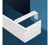 Mantovana mantovana in metallo da 5,2 m, con sistema di copertura a doppio binario largo 18 cm, pannello divisorio da parete moderno per tende, facile da installare, decorazione per la casa (da 1,2 m
