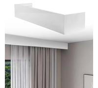 Mantovana moderna per montaggio a soffitto e finestra, resistente, facile da installare, design senza binari, 1,8 m, soluzione per la decorazione della casa