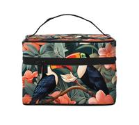 Mantovana oscurante per finestra, con tasca per bastone, motivo giungla tropicale, tucano, tenda oscurante per soggiorno, camera da letto, cucina, 117 x 45 cm