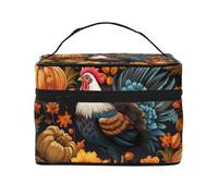 Mantovana per finestra a forma di gallo con tasca per asta, motivo zucca e acero del Ringraziamento, tenda oscurante per soggiorno, camera da letto, cucina, 117 x 45 cm