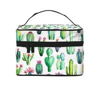 Mantovana per finestra con cactus ad acquerello, con tasca per bastone, fiori di cactus, oscurante, tenda corta per soggiorno, camera da letto, cucina, decorazione 117 x 45 cm
