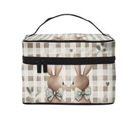 Mantovana per finestra con coniglio pasquale ad acquerello, con tasca per asta, oscurante, a forma di coniglietto, tenda corta per soggiorno, camera da letto, cucina, decorazione 117 x 45 cm