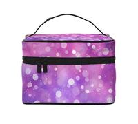 Mantovana per finestra con tasca per asta, motivo galassia, colore rosa e viola, tenda oscurante a strati corti, per soggiorno, camera da letto, cucina, 117 x 45 cm