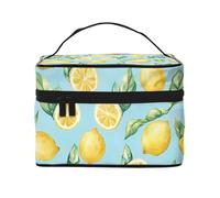 Mantovana per finestra con tasca per bastone, motivo foglie di limone, tenda oscurante a basso livello, per soggiorno, camera da letto, cucina, 117 x 45 cm