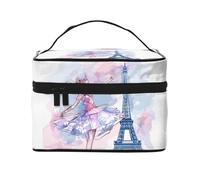 Mantovana per finestra, con tasca per bastone, motivo Parigi, con Torre Eiffel, oscurante, per soggiorno, camera da letto, cucina, 117 x 45 cm