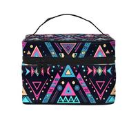 Mantovana per finestra geometrica azteca, con tasca per asta, stile etnico, oscurante, a righe, per soggiorno, camera da letto, cucina, 117 x 45 cm