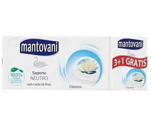 MANTOVANI SAPONETTA 24X100GR NEUTRO CON LATTE DI RISO