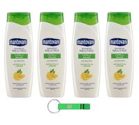 Mantovani Shampoo Neutro Capelli Grassi - Shampoo neutro per capelli grassi con estratto di limone - 400 ml + portachiavi Beni Culinari
