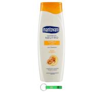 Mantovani Shampoo Neutro Capelli Lisci - Shampoo neutro per capelli lisci con cheratina e olio di noce, 400 ml + portachiavi Beni Culinari