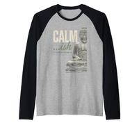Mantra di Mindfulness: Progresso e Non Perfezione Maglia con Maniche Raglan