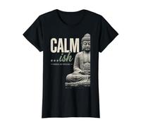 Mantra di Mindfulness: Progresso e Non Perfezione Maglietta con Stampa Grafica Economica, Donna, Nero, S