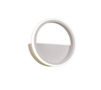 Mantra Iluminación Applique a LED Kitesurf, alluminio, Ø 20 cm, bianco Mantra Iluminación