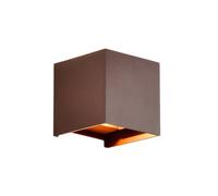 Mantra Iluminación Applique da esterno a LED Davos, corten, angolare, dimmerabile alluminio Mantra Iluminación