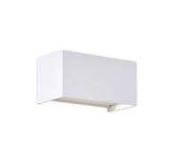 Mantra Iluminación Applique da esterno Davos a LED, doppia, bianca, dimmerabile, alluminio Mantra Iluminación